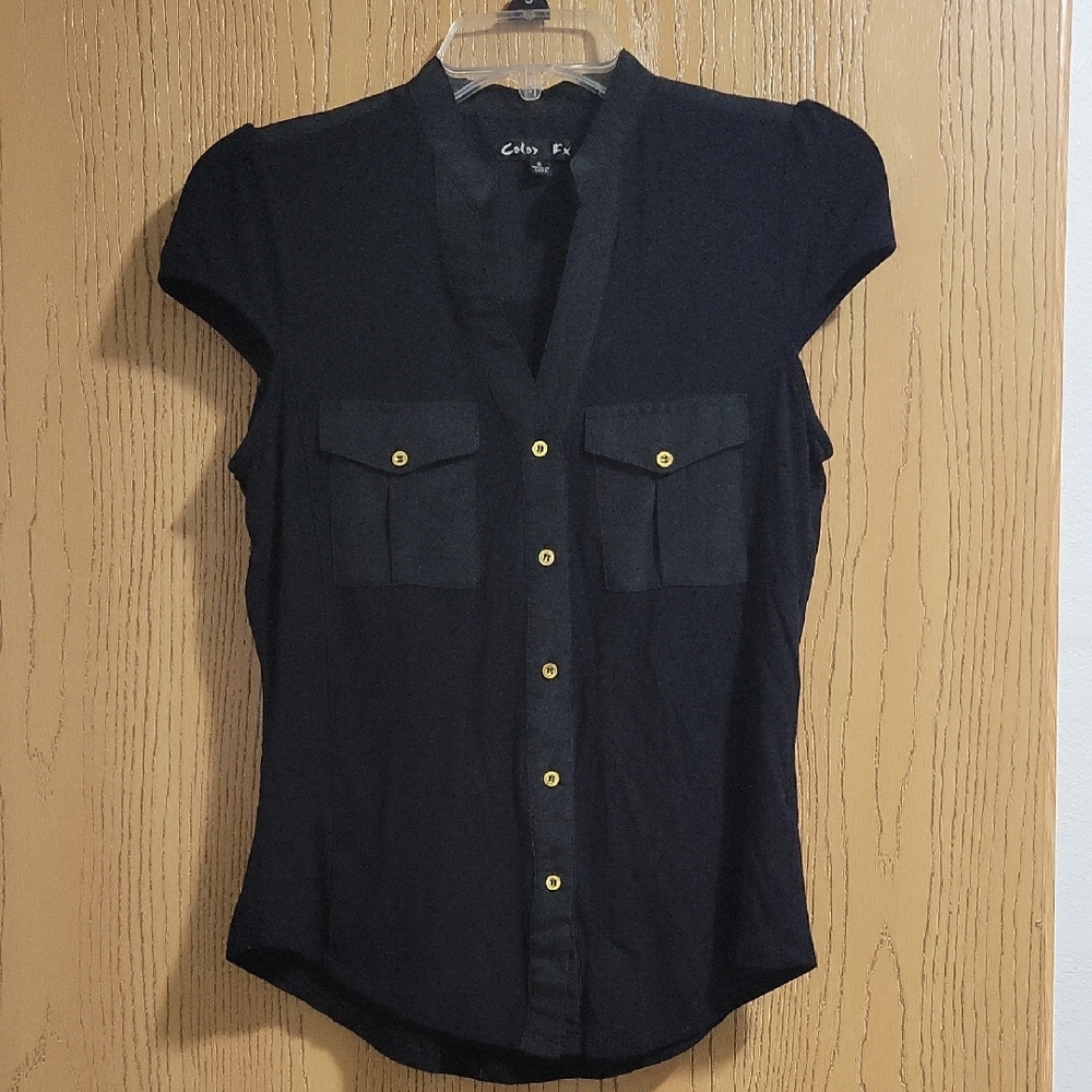 Black And Gold Button Up Shirt